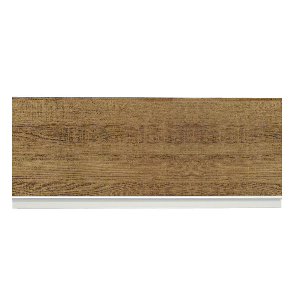 Armário Aéreo Madesa Glamy 80 cm 1 Porta Basculante Branco/Rustic