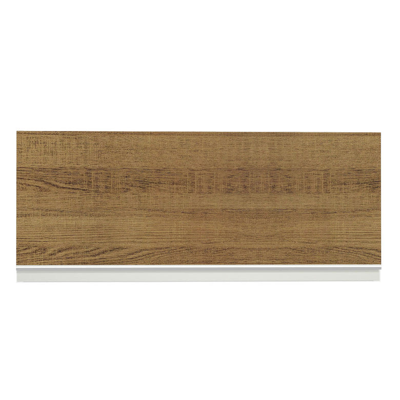 Armário Aéreo Madesa Glamy 80 cm 1 Porta Basculante Branco/Rustic