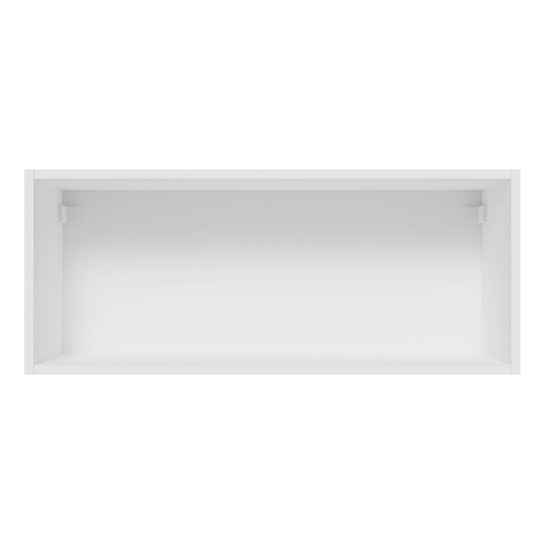 Armário Aéreo Madesa Glamy 80 cm 1 Porta Basculante Branco/Rustic