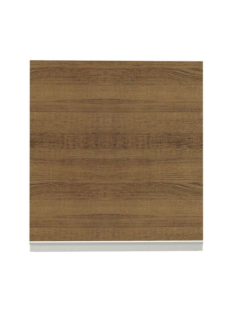 Armário Aéreo Madesa Glamy 60 cm 1 Porta Branco/Rustic