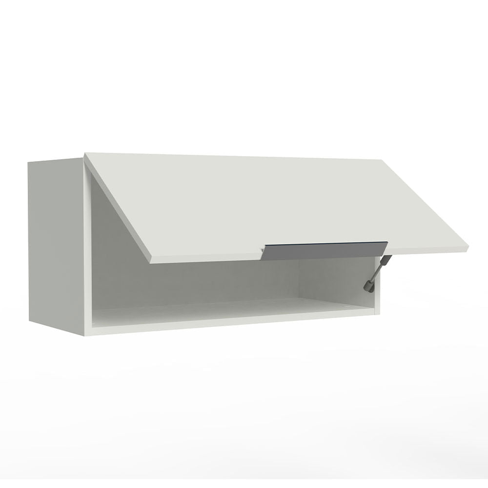 Armário Aéreo de Cozinha Madesa Stella 70 cm 1 Porta Basculante Branco