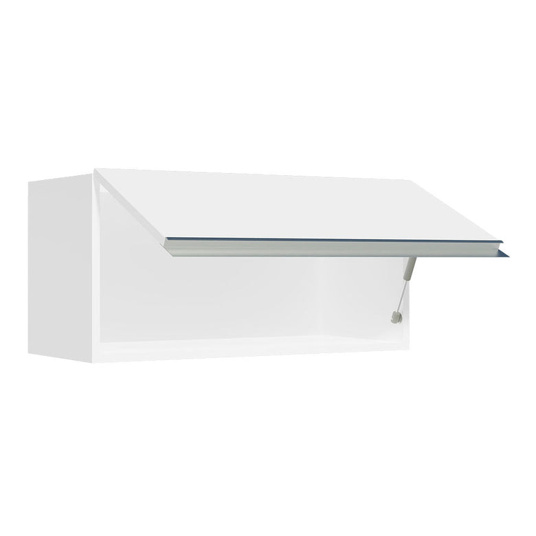 Armário Aéreo de Cozinha Madesa Glamy 70 cm 1 Porta Basculante Branco