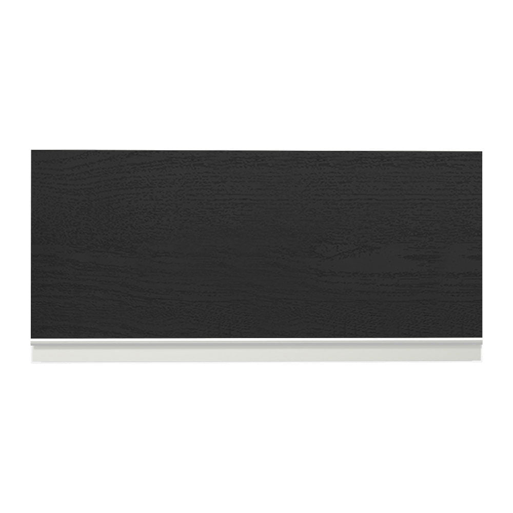 Armário Aéreo de Cozinha Madesa Glamy 70 cm 1 Porta Basculante Branco/Preto