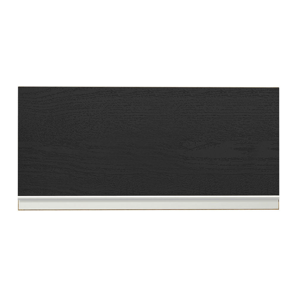 Armário Aéreo de Cozinha Madesa Glamy 70 cm 1 Porta Basculante Rustic/Preto