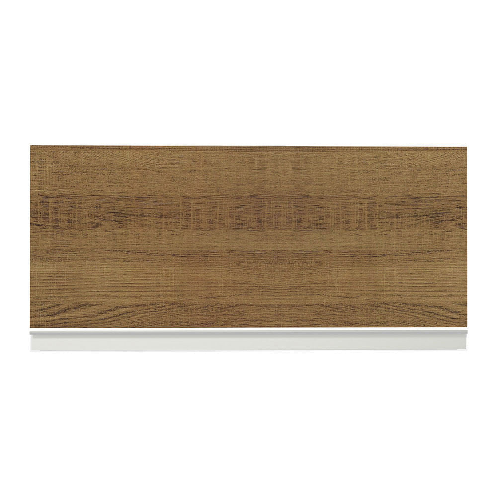 Armário Aéreo de Cozinha Madesa Glamy 70 cm 1 Porta Basculante Branco/Rustic