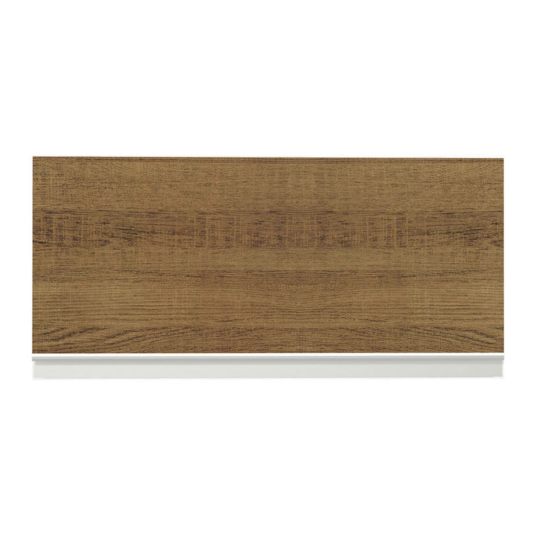 Armário Aéreo de Cozinha Madesa Glamy 70 cm 1 Porta Basculante Branco/Rustic