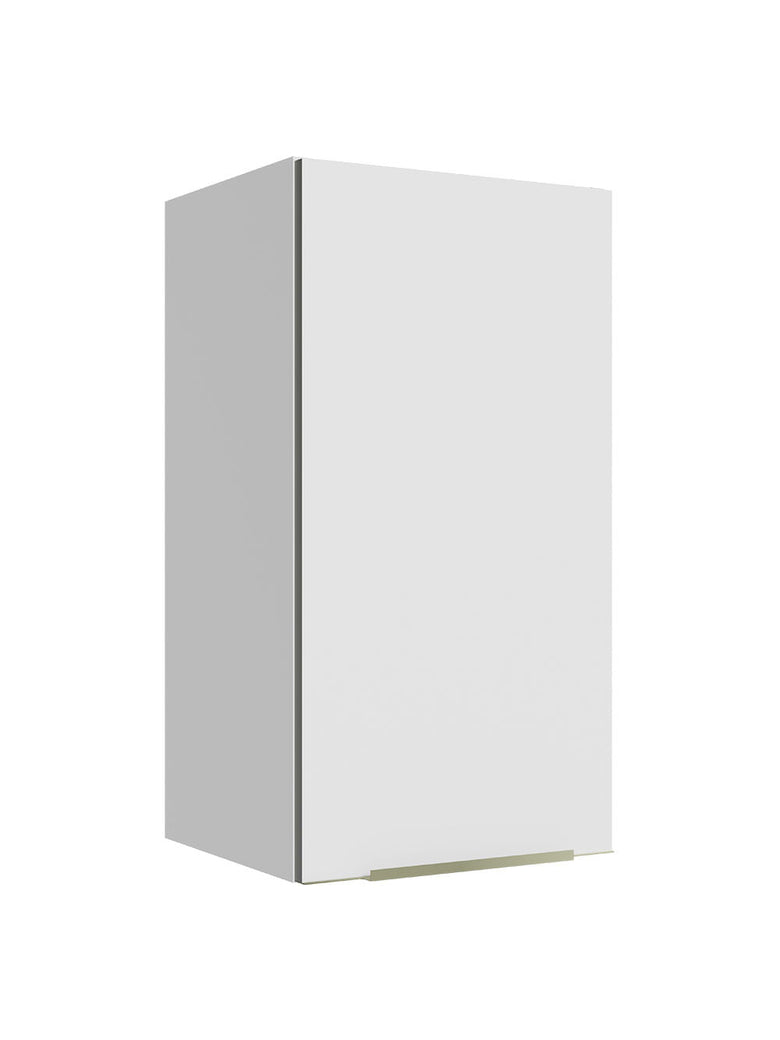 Armário Aéreo Madesa Lux 35 cm 1 Porta Branco/Branco Veludo