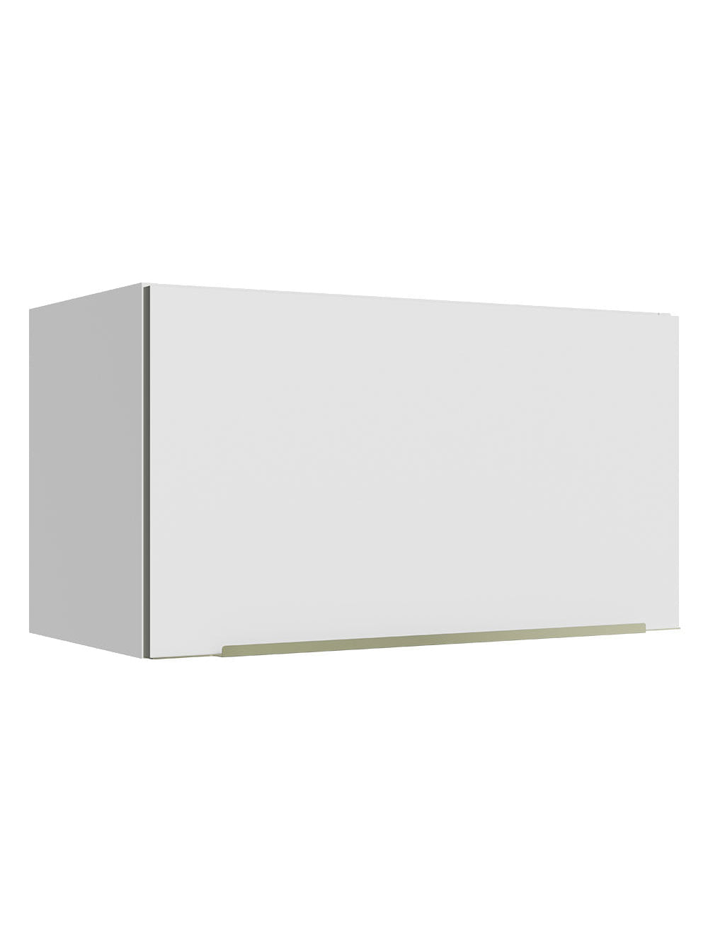 Armário Aéreo Madesa Lux 60 cm 1 Porta Basculante Branco/Branco Veludo - Branco/Branco Veludo