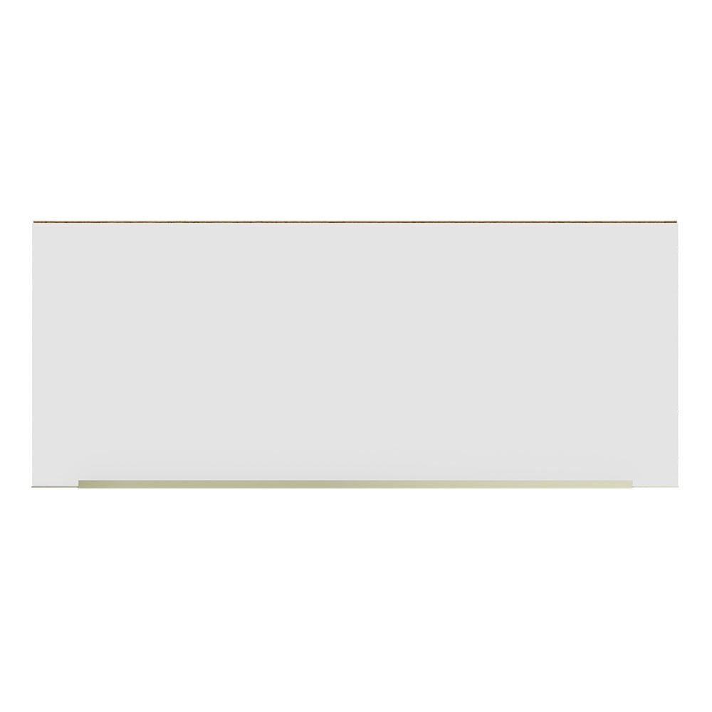 Armário Aéreo Madesa Lux 80 cm 1 Porta Basculante Rustic/Branco Veludo