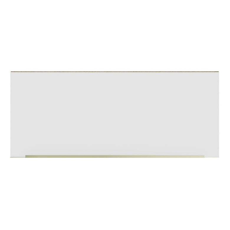 Armário Aéreo Madesa Lux 80 cm 1 Porta Basculante Rustic/Branco Veludo