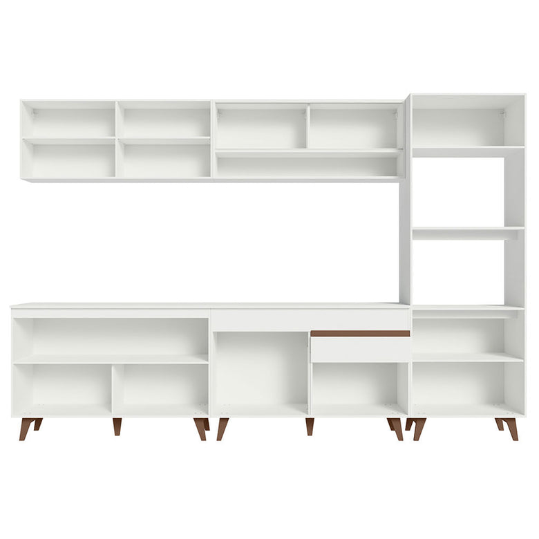 Armário de Cozinha Completa 310cm Branco Reims Madesa 02