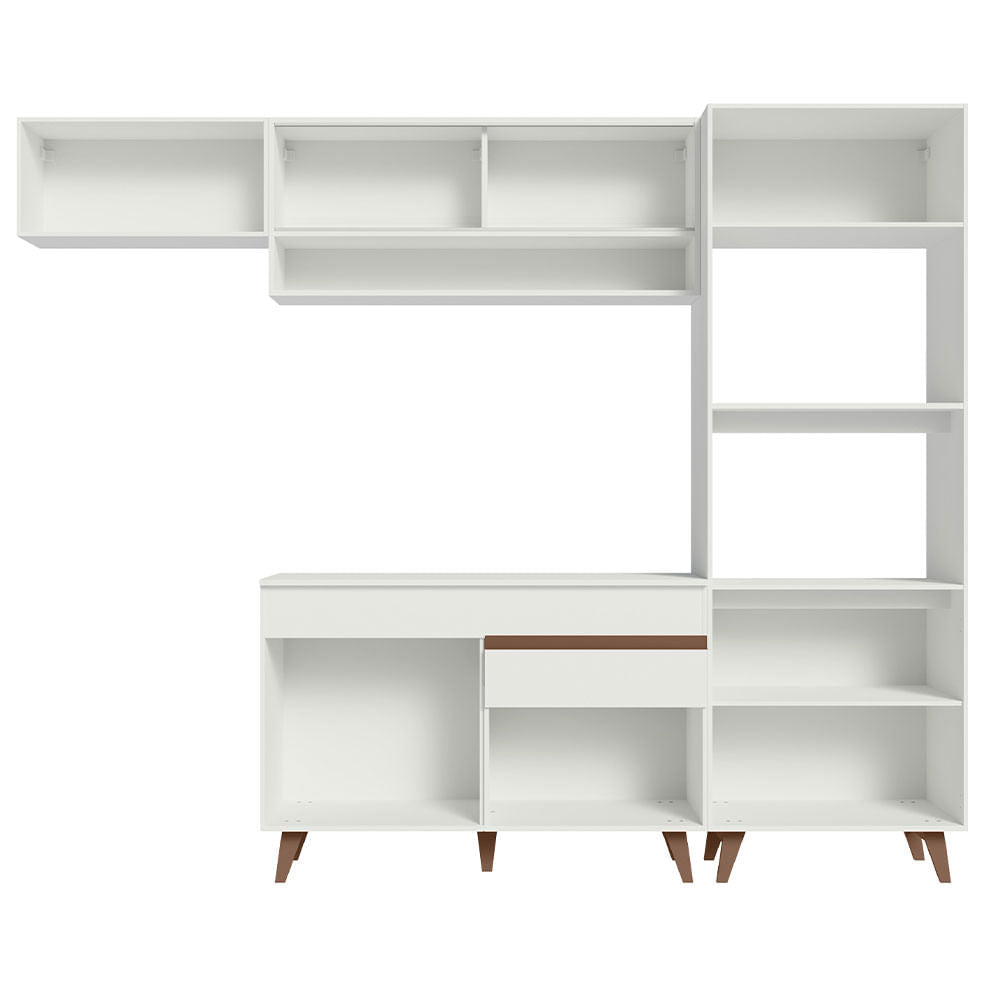 Armário de Cozinha Completa 260cm Branco Reims Madesa 07
