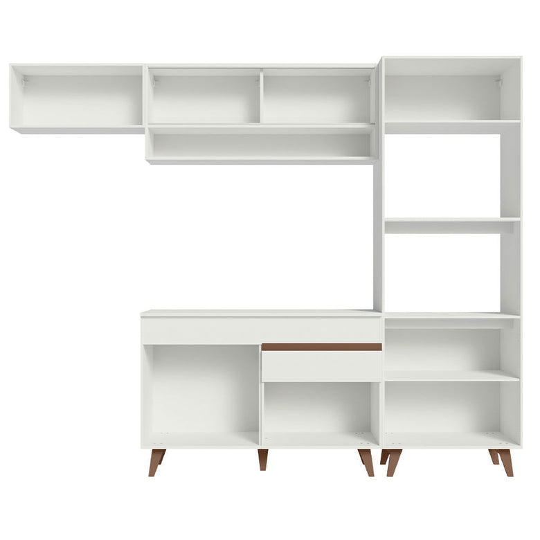 Armário de Cozinha Completa 260cm Branco Reims Madesa 07