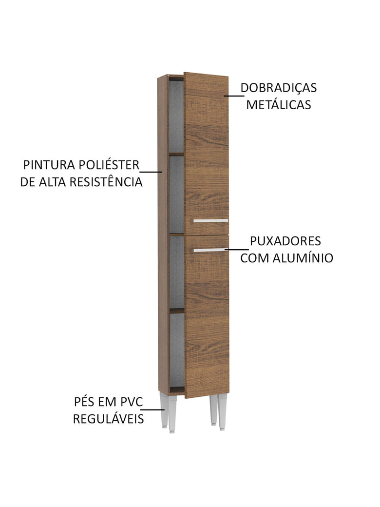 Paneleiro Madesa Emilly 2 Portas Rustic