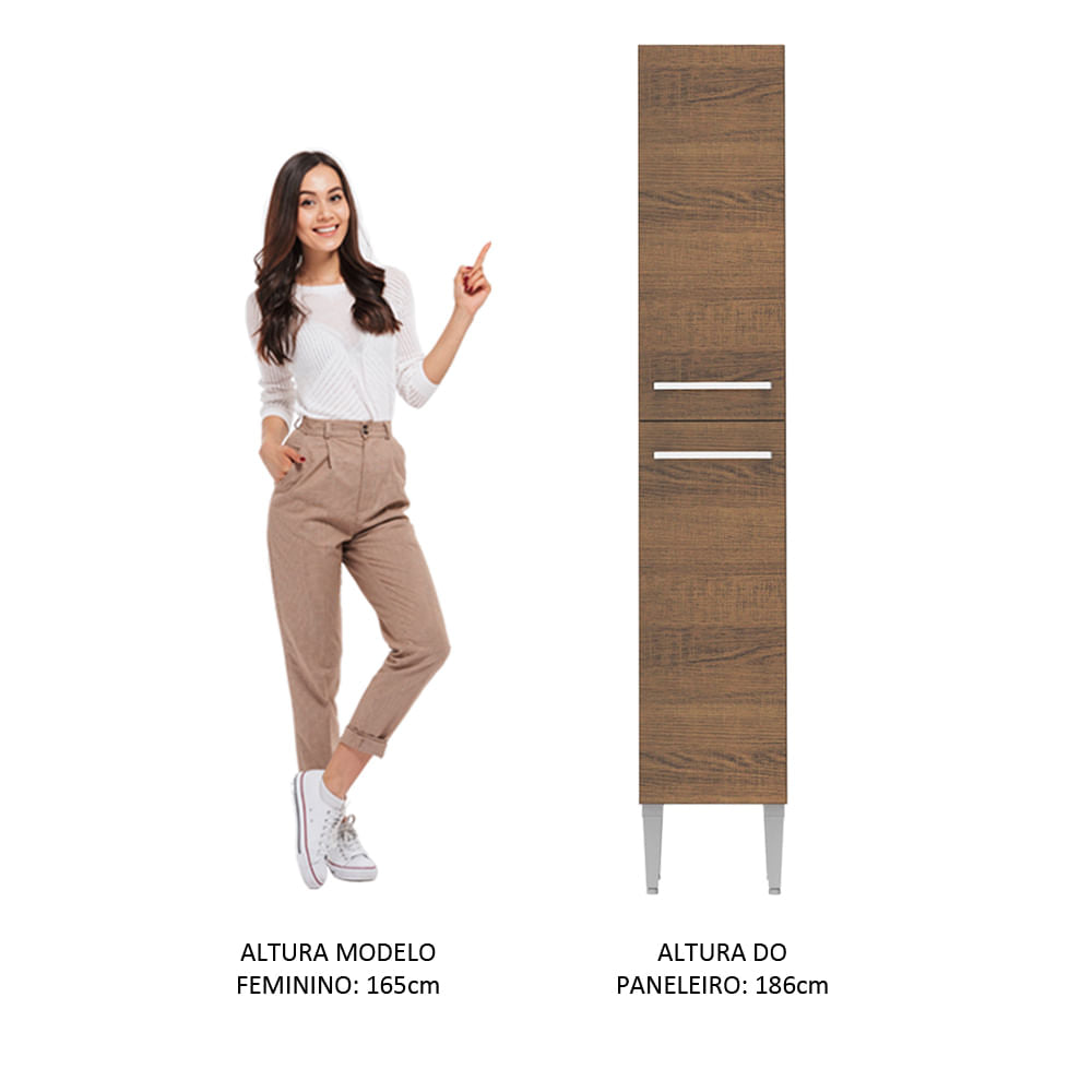 Paneleiro Madesa Emilly 2 Portas Rustic