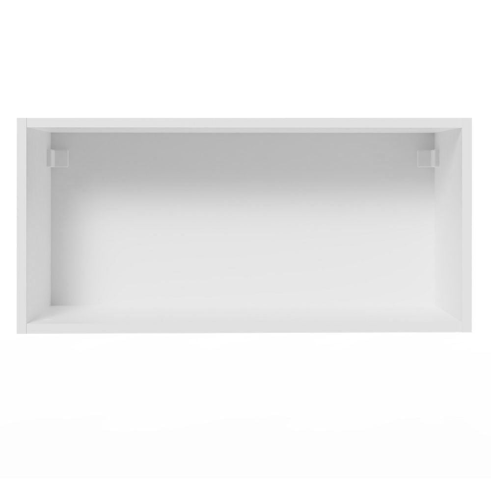 Armário Aéreo de Cozinha Madesa Agata 70 cm 1 Porta Basculante Branco