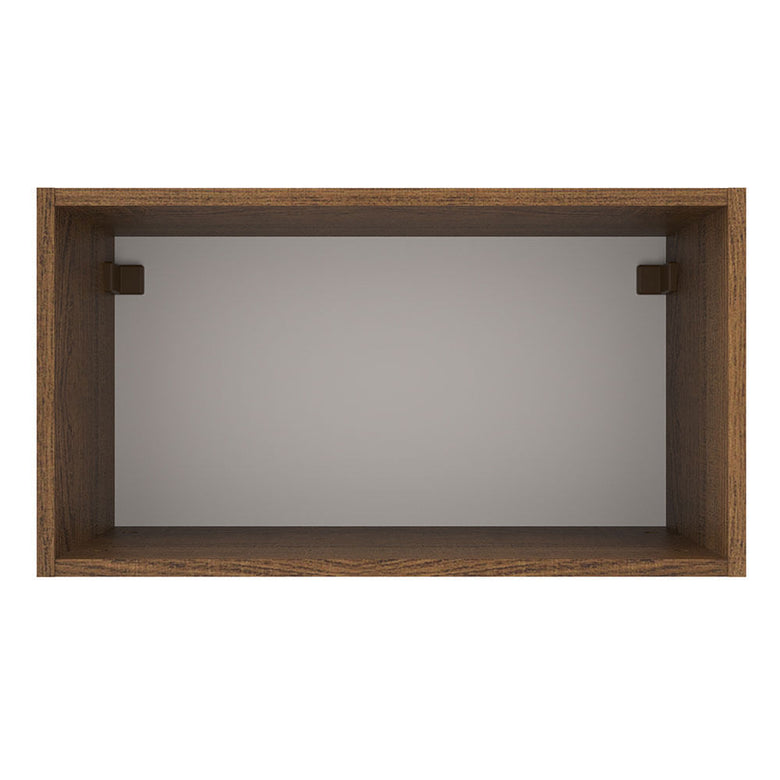 Armário Aéreo Madesa Agata 60 cm 1 Porta Basculante Rustic/Branco