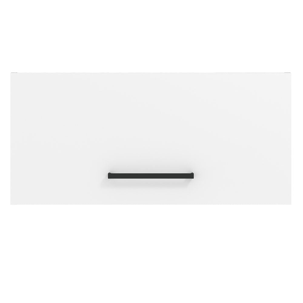 Armário Aéreo de Cozinha Madesa Agata 70 cm 1 Porta Basculante Rustic/Branco