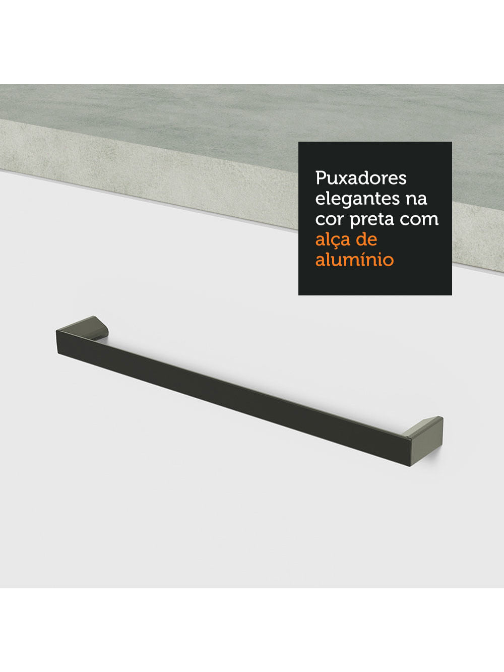 Armário Aéreo Madesa Agata 70 cm 2 Portas Branco