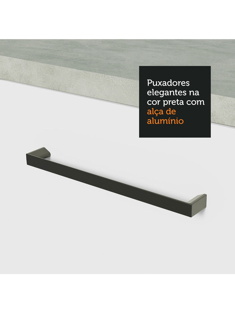 Armário Aéreo Madesa Agata 70 cm 2 Portas Branco