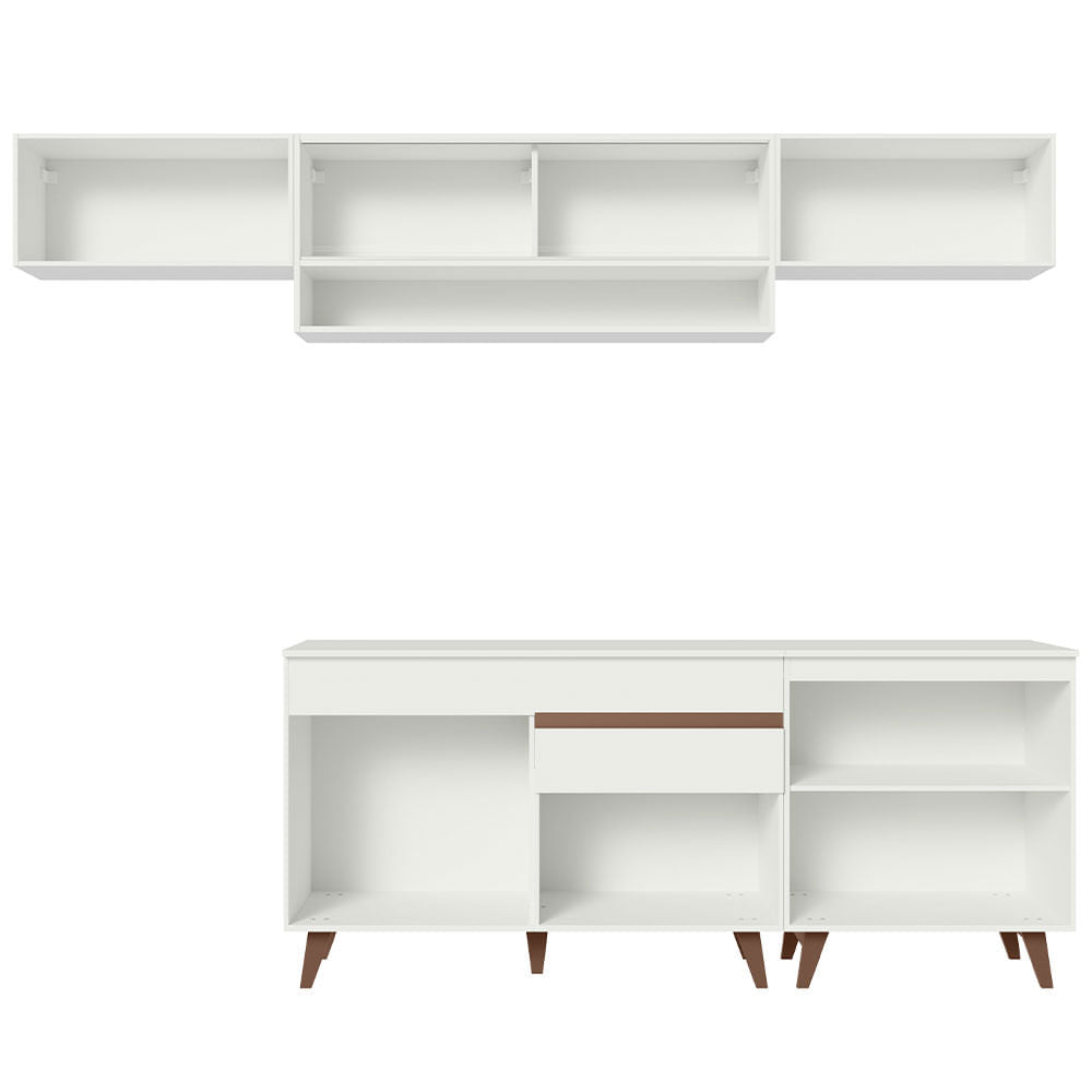 Armário de Cozinha Completa 260cm Branco Reims Madesa 11