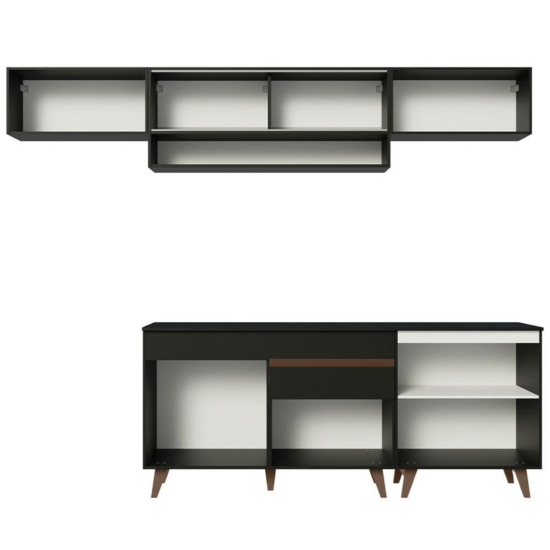 Armário de Cozinha Completa 260cm Preto Reims Madesa 11