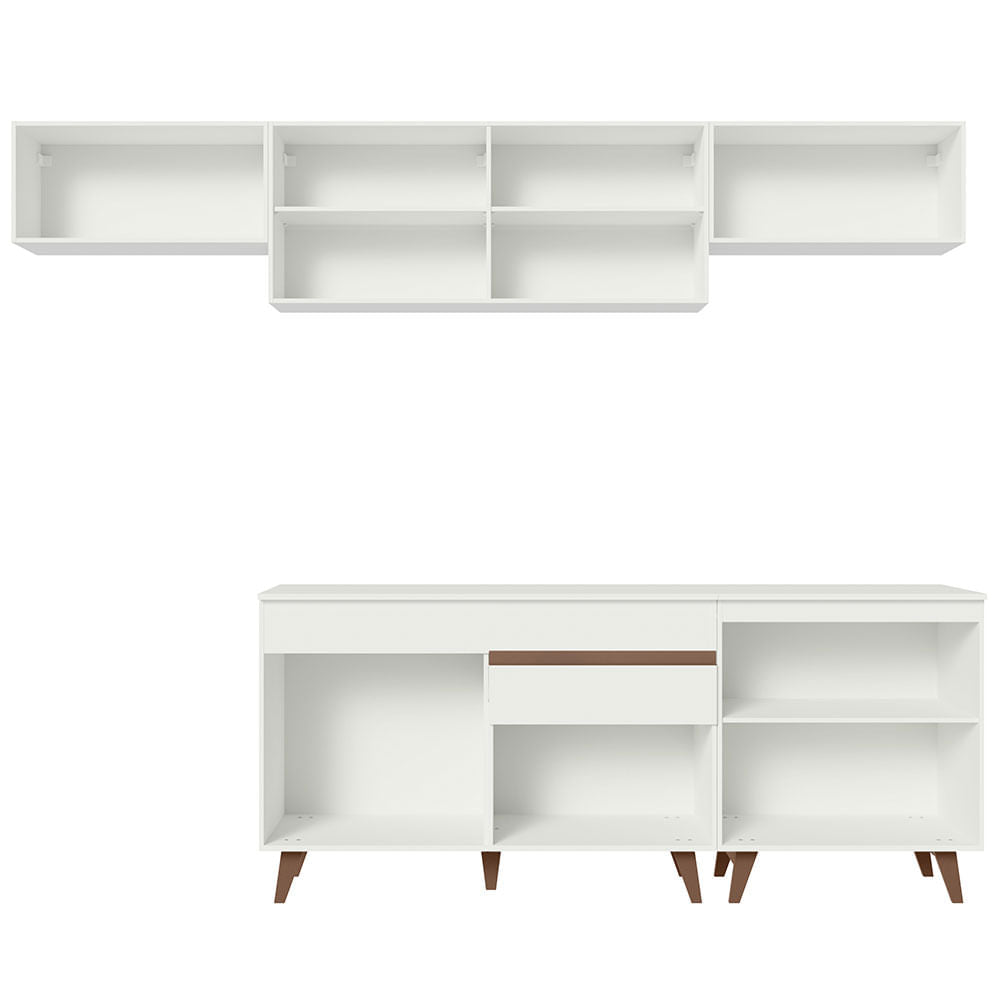 Armário de Cozinha Completa 260cm Branco Reims Madesa 10