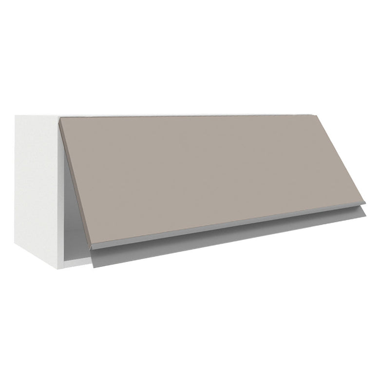 Armário Aéreo Madesa Glamy 80 cm 1 Porta Basculante Branco/Crema