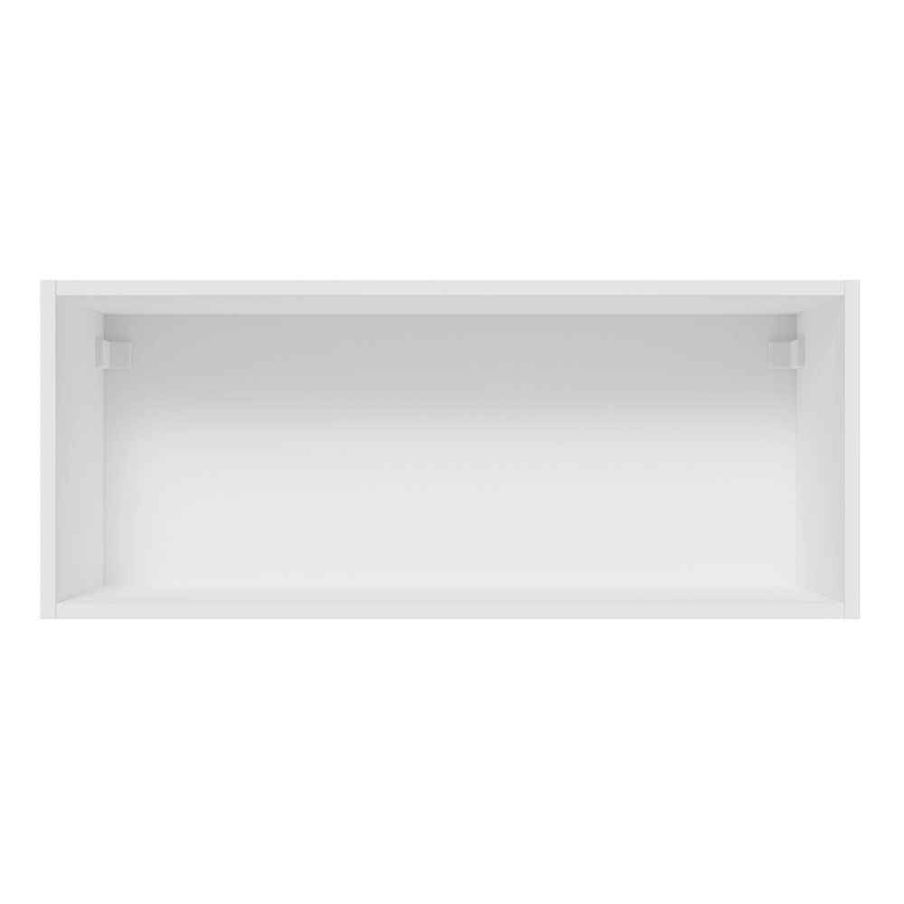 Armário Aéreo Madesa Glamy 80 cm 1 Porta Basculante Branco/Crema