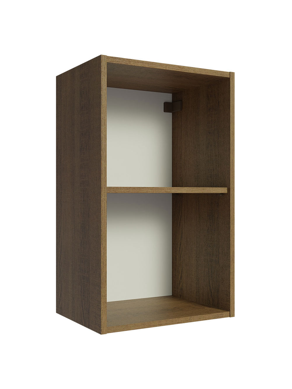 Armário Aéreo 40 cm com 2 Nichos Abertos para Cozinha Madesa Lux, Glamy, Agata, Stella Rustic - Rustic