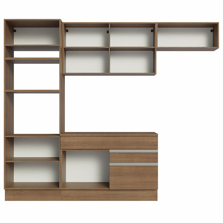 Armário de Cozinha Completa 270cm Rustic Glamy Madesa 14