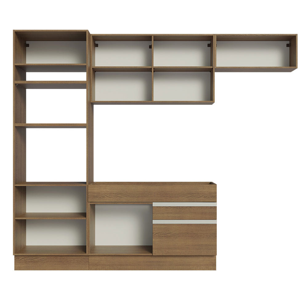 Armário de Cozinha Completa 270cm Rustic Glamy Madesa 15