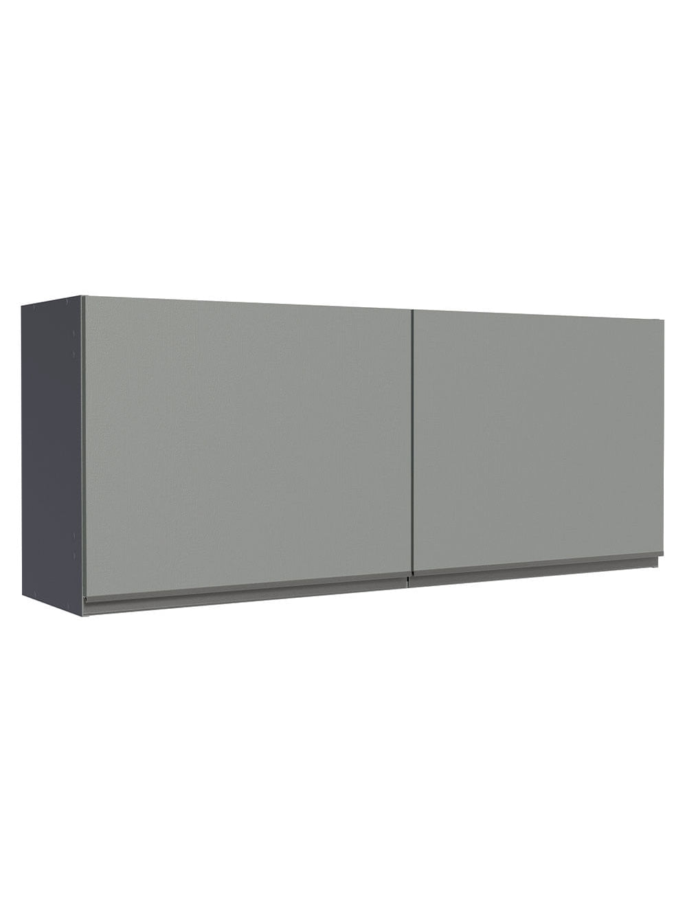 Armário Aéreo 120 x 50 cm 2 Portas Cinza Nice Madesa - Cinza