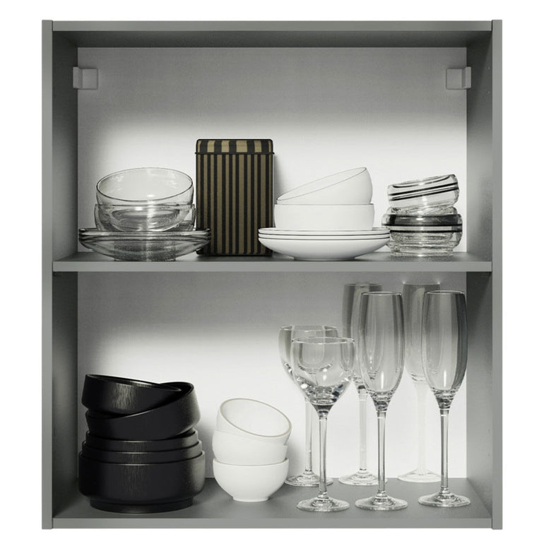 Armário Aéreo 60 cm 1 Porta Cinza Nice Madesa