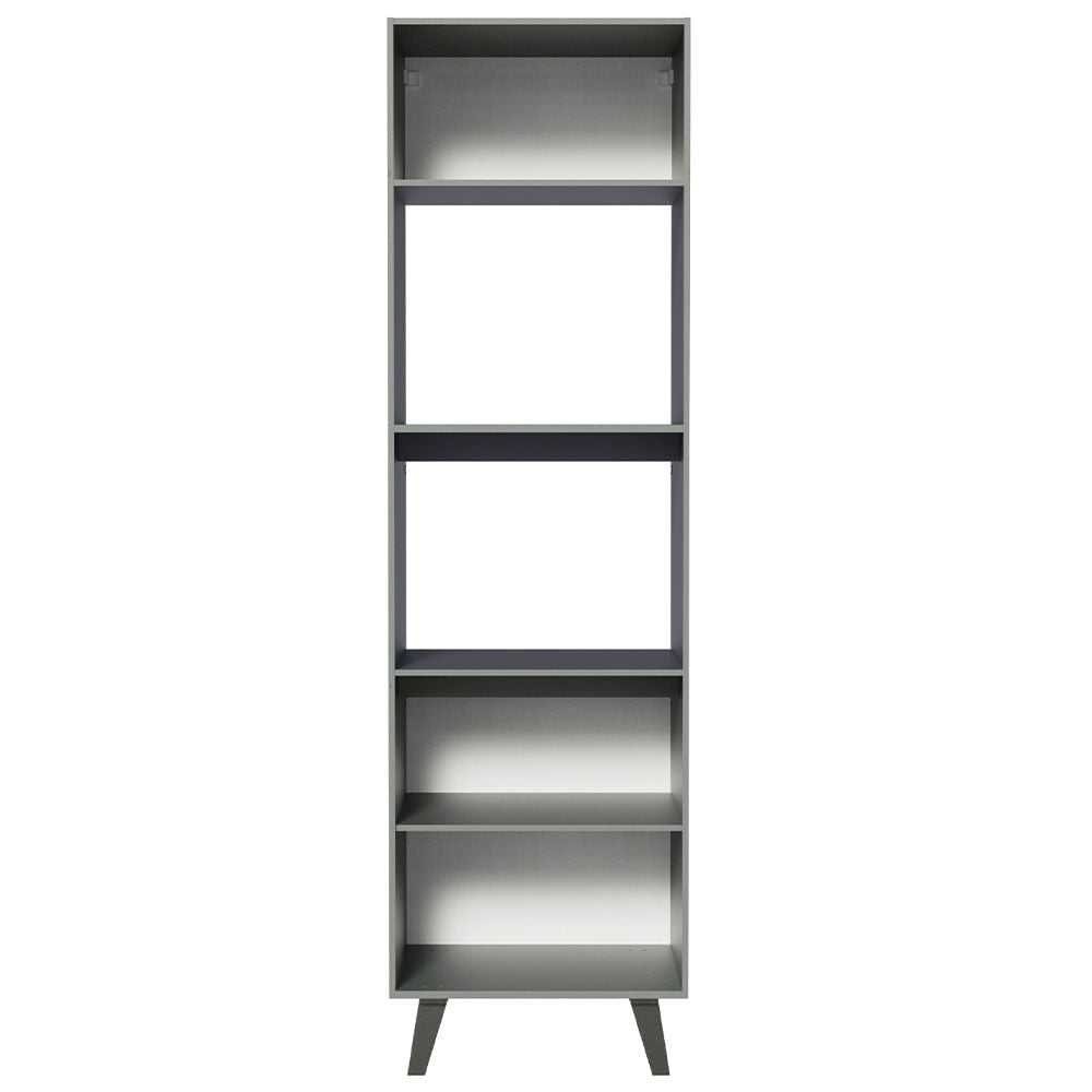 Torre Quente 60 cm 2 Portas 2 Nichos Cinza Nice Madesa