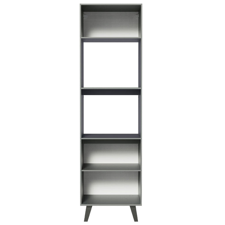 Torre Quente 60 cm 2 Portas 2 Nichos Cinza Nice Madesa