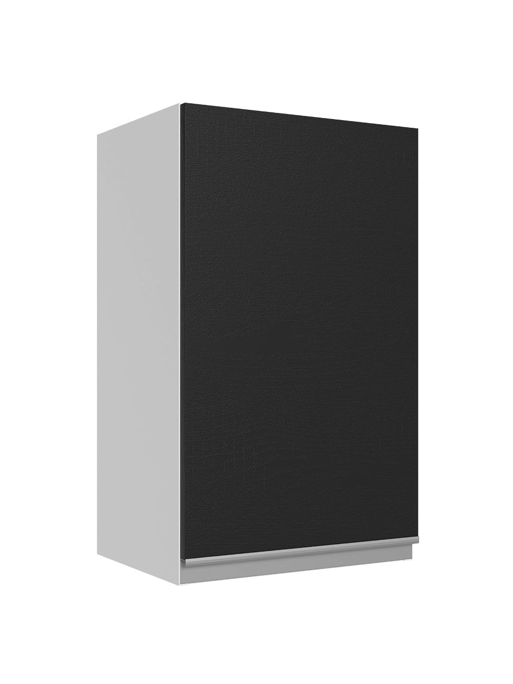 Armário Aéreo 100% MDF 40 cm 1 Porta Branco/Preto Acordes Madesa - Branco/Preto