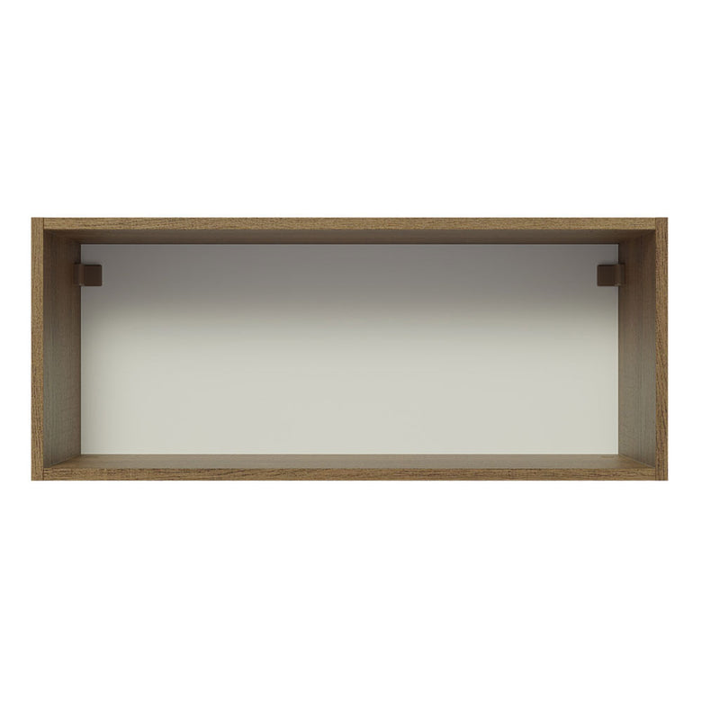 Armário Aéreo Madesa Glamy 80 cm 1 Porta Basculante Rustic