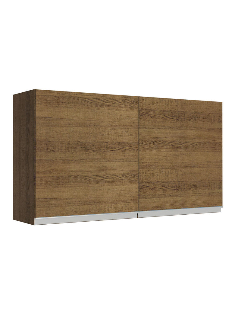 Armário Aéreo Madesa Glamy 120 cm 2 Portas Rustic