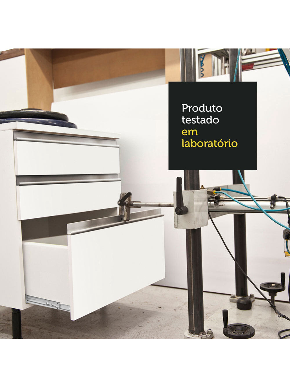 Armário de Cozinha Completa 260cm Branco Topazio Madesa 01