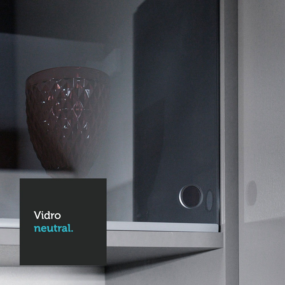 Armário de Cozinha Completa 320cm Cinza Nice Madesa 02