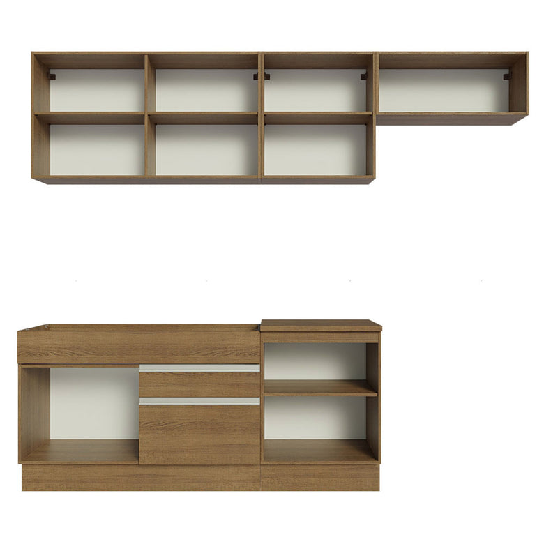 Armário de Cozinha Completa 260cm Rustic Glamy Madesa 03