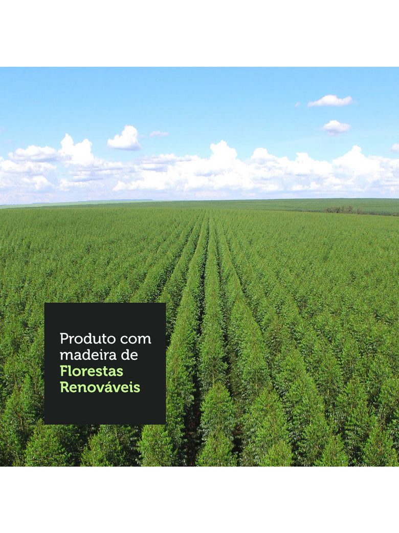 Armário Aéreo com Nicho Aberto 60cm Rustic Emilly Madesa