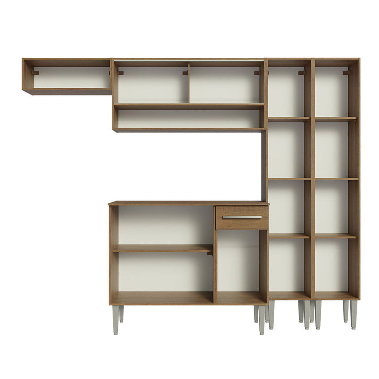 Armário de Cozinha Completa 229cm Rustic Emilly Madesa 07