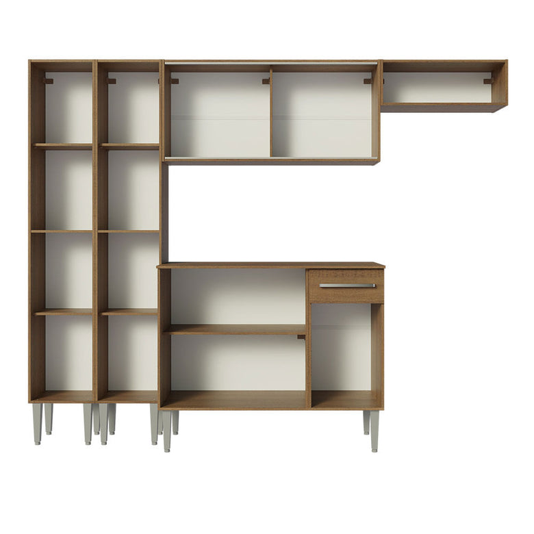 Armário de Cozinha Completa 229cm Rustic Emilly Madesa 08