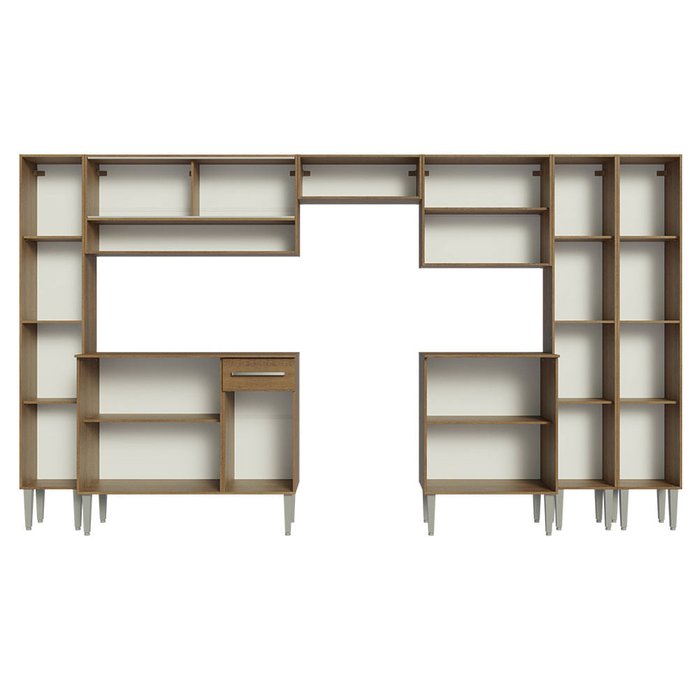 Armário de Cozinha Completa 325cm Rustic Emilly Madesa 05