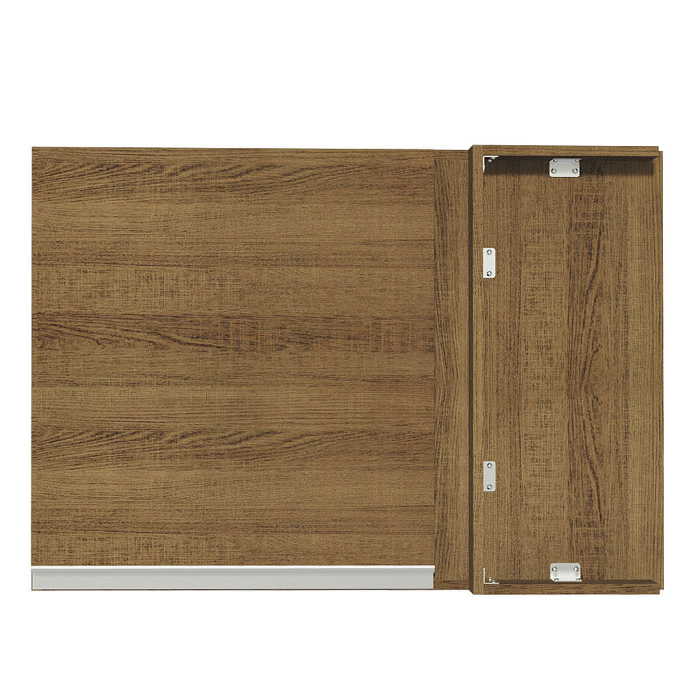 Armário Aéreo de Canto Madesa Glamy 1 Porta Rustic