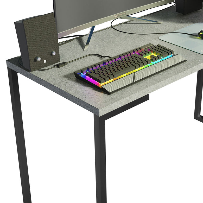 Mesa de Escritório Industrial Cinza 120cm Mood Madesa