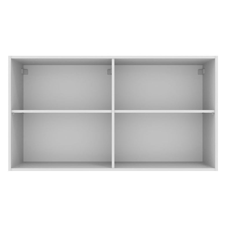 Armário Aéreo 120 cm 2 Portas Branco/Crema Agata Madesa