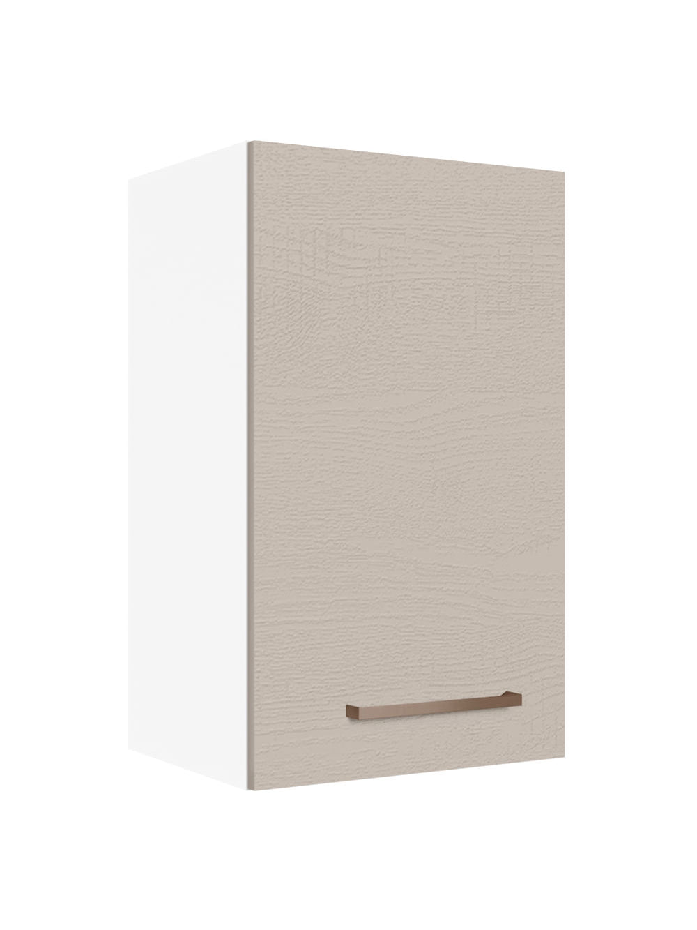 Armário Aéreo 40 cm 1 Porta Branco/Crema Agata Madesa - Branco/Crema